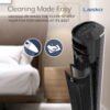 Lasko 40" Quiet Oscillating Tower Fan with Remote Control, DC Motor and 12 Speeds for Whole Room Bedroom Cooling, Black, TDC401 Lasko 40" Quiet Oscillating Tower Fan with Remote Control, DC Motor and 12 Speeds for Whole Room Bedroom Cooling, Black, TDC401