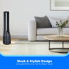 Midea 41-Inch Bladeless Tower Fan & HEPA Purifier, Smart WIFI Enabled, Remote, Blue, AMS150-PBW Midea 41-Inch Bladeless Tower Fan & HEPA Purifier, Smart WIFI Enabled, Remote, Blue, AMS150-PBW
