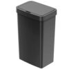 Mainstays Kitchen Automatic Trash Can, 13.2 Gallon Plastic Motion Sensor Garbage Bin, Black
