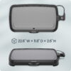 Chefman All-Purpose 10" x 20" Nonstick Extra-Large Griddle, Grey