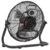 Caterpillar® 14" High-Velocity 3-Speed Metal Floor Fan, 2000 CFM, Black