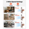 VEVOR 16-Inch High Velocity Pedestal Fan, 1450 CFM Industrial Standing Floor Fan with Handle, 75° Oscillating, 3-Speed Adjustable Height, Metal Made for Commercial, Garage, Workshop, Home, Copper VEVOR 16-Inch High Velocity Pedestal Fan, 1450 CFM Industrial Standing Floor Fan with Handle, 75° Oscillating, 3-Speed Adjustable Height, Metal Made for Commercial, Garage, Workshop, Home, Copper