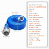 KFFKFF Swimming Pool Discharge Hose, 50 ft Length and 2 inch Diameter, Made of Robust PVC, Comes with Aluminum Camlock C & E Fittings and Clamps, Suitable for Pumps and Sand Filters