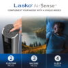 Lasko 40" Quiet Oscillating Tower Fan with Remote Control, DC Motor and 12 Speeds for Whole Room Bedroom Cooling, Black, TDC401 Lasko 40" Quiet Oscillating Tower Fan with Remote Control, DC Motor and 12 Speeds for Whole Room Bedroom Cooling, Black, TDC401