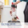 BISSELL CleanView Compact Bagless Upright Vacuum with Scatter-Free Technology, Powerful Suction, Extended Reach, Model 3508T, Red
