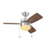 Better Homes & Gardens 30'' Saint Nickel Modern LED Angled Indoor Contemporary Ceiling Fan
