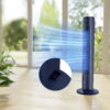 Midea 42" Tall 3-Speed Smart Tower Fan with Wi-Fi, New, Blue, MFT1021CRWB Midea 42" Tall 3-Speed Smart Tower Fan with Wi-Fi, New, Blue, MFT1021CRWB