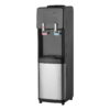 KFFKFF Top Loading Water Cooler Dispenser, Hot and Cold Water Dispenser for 3 or 5 Gallon Bottles, Durable Stainless Steel Design with Child Safety Lock, Suitable for Homes, Kitchens, Offices, Black