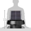 iLIVING HYBRID Ready Smart Thermostat Solar Roof Attic Exhaust Fan, 14", 40-Watt, 1150 CFM, Cools up to 2900 Sq.Ft. Coverage Area, Black