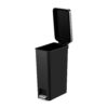 Better Homes & Gardens Slim Kitchen Trash Can, 10.5 Gallon Plastic Step Garbage Bin with Soft Close Lid, Black