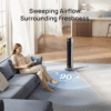 DREO 36" Smart Tower Fans for Home, 28Ft/s Velocity, 20dB Quiet Bedroom Fan, 90° Oscillating Fan, LED Display, 4 Modes, 8 Speeds, 8H Timer, Works with WiFi Control 2026 upgraded