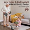 INSE 32Kpa Cordless Vacuum Cleaner with Brushless Motor, 6 in 1 Stick Vacuum Lightweight for Hard Floor Carpet Pet Hair, S7P Gold