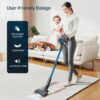 Lazyswan Cordless Stick Vacuum Cleaner Lightweight Self-standing Vac for Home Pet Hair Car Carpet Hardwood Floor