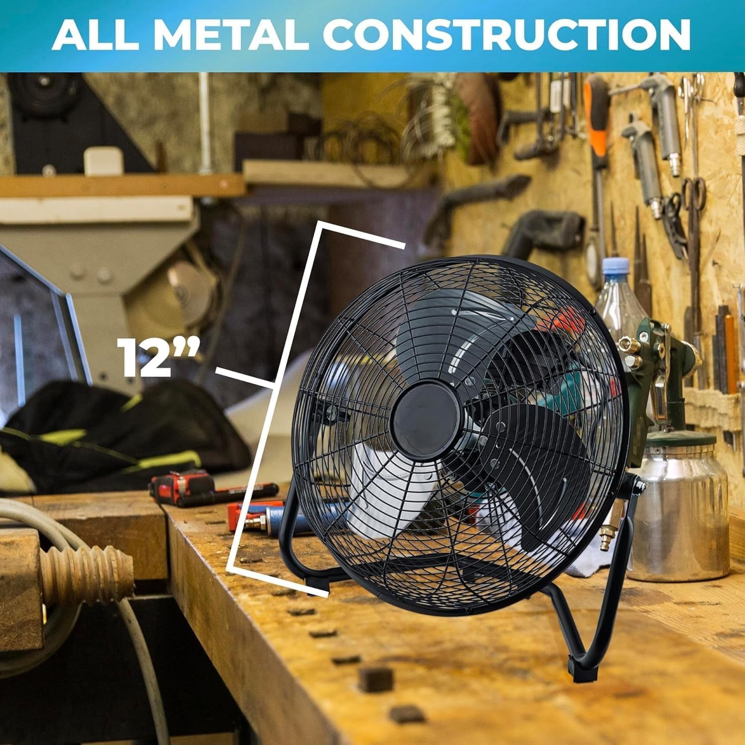 3d3b82aa-4cc2-4110-b4ac-aff87c659abc.fa7a44dabcd2d3859fe01f8d9ce2b881.jpeg EZ-Chill 12" 3-Speed Cradle Fan with 180 Degree Adjustable Tilt 3 Speed, All-Metal, Carry Handle, Rubber Feet, Black