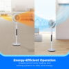 Midea Adjustable Pedestal Fan, 12 Speed, Auto Oscillation, Dust Filter, Smart, Remote, 33.9-44.1", White Midea Adjustable Pedestal Fan, 12 Speed, Auto Oscillation, Dust Filter, Smart, Remote, 33.9-44.1", White