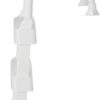 Vinyl Works Snap & Lock Pool Ladder, Plastic Step Ladder for Above Ground or In Ground Swimming Pool, or Deck up to 60 Inch Height, White