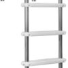 XtremepowerUS 5-Step Swimming Pool Ladder, Non-Slip Steps Ladder for In-Ground Stainless Steel Step for Indoor/Outdoor Pool, (5 Step)