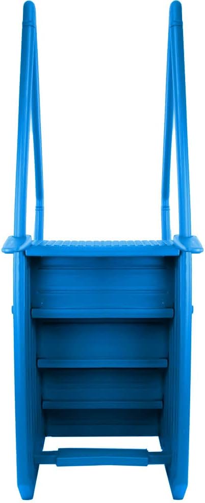 41bLW-MvqGL._AC_SL1000_.jpg Aqua Select Anti-Slip in-Pool Steps | Blue | for Above Ground Swimming Pools | Can Mount to Decks 48" to 54" H | Safety Stairs Capacity Up to 350 lbs