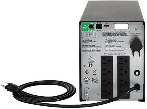 APC 1500VA Smart UPS with SmartConnect, SMC1500C Sinewave UPS Battery Backup, AVR, 120V, Line Interactive Uninterruptible Power Supply APC 1500VA Smart UPS with SmartConnect, SMC1500C Sinewave UPS Battery Backup, AVR, 120V, Line Interactive Uninterruptible Power Supply - Image 5