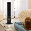 Holmes 36" CleanBreeze Oscillating Tower Fan, 6-Speed, Remote, Black