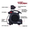 Hyper Tough 1/3 HP 1200 CFM Air Mover Blower Fan for Home Use, Workshop, and Industrial Use - 3 Speeds, 3 Adjustable Angles, and a Daisy Chain Hyper Tough 1/3 HP 1200 CFM Air Mover Blower Fan for Home Use, Workshop, and Industrial Use - 3 Speeds, 3 Adjustable Angles, and a Daisy Chain
