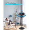 BLACK+DECKER 18-In. 3-Speed Oscillating Stand Fan with Remote, BFSR18 (Black)