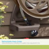 Suncast Hose Handler Brown Holds 125 feet of 5/8 inch standard vinyl hose Wall-Mounted Hose Reel, Adjustable Flow