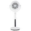 Midea Adjustable Pedestal Fan, 12 Speed, Auto Oscillation, Dust Filter, Smart, Remote, 33.9-44.1", White Midea Adjustable Pedestal Fan, 12 Speed, Auto Oscillation, Dust Filter, Smart, Remote, 33.9-44.1", White