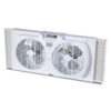BLACK+DECKER BFW9M 9-In. 2-Speed Twin Window Fan with Adjustable Side Panels, White
