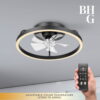 Better Homes & Gardens 20" Black Modern Ceiling Fan Fandelier with Color Changing Light, 5 Blades & Remote Better Homes & Gardens 20" Black Modern Ceiling Fan Fandelier with Color Changing Light, 5 Blades & Remote