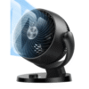 DREO 7-Inch Portable Oscillating Table Fan, 70ft of Powerful Airflow, 120-degree Manual Tilt, 3-speeds, Black