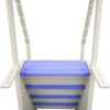 Confer Plastics Step-1X Above Ground Pool Entry System – Dual Handrails, Slip-Resistant Steps, Supports 400 lbs, Easy Installation, Warm Grey with Blue Treads, Made in USA Confer Plastics Step-1X Above Ground Pool Entry System – Dual Handrails, Slip-Resistant Steps, Supports 400 lbs, Easy Installation, Warm Grey with Blue Treads, Made in USA