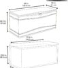 LIFETIME 60012 Extra Large Deck Box, 130 Gallon, Desert Sand/Brown