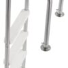 VEVOR Swimming Pool Ladder, 4-Step Double Handrails Stairs with Non-Slip Heavy Duty Steps, Stainless Steel Load Capacity 265 lbs, for 54 in Inground Pools with Mounted Deck Board Indoor & Outdoor