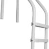 Rust Proof Saftron P-324-L3 Residential Inground White Three-Step Swimming Pool Ladder. 53" Tall x 24" Wide. (Includes Matching Escutcheons & Shipping)