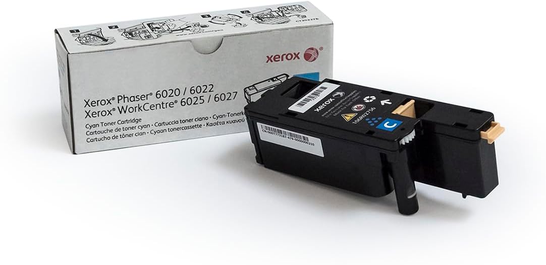 Xerox Phaser 6020/6022 / Workcentre 6025/6027 Cyan Standard Capacity Toner Cartridge (1,000 Pages) - 106R02756