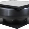 iLIVING HYBRID Ready Smart Thermostat Solar Roof Attic Exhaust Fan, 14", 40-Watt, 1150 CFM, Cools up to 2900 Sq.Ft. Coverage Area, Black