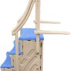 Confer Plastics Curved Drop-in Inground Pool Step 3 Tread Stair Entry System w/ 2 Handrails & Adjustable Mounting Brackets - Base Step, Blue Treads Confer Plastics Curved Drop-in Inground Pool Step 3 Tread Stair Entry System w/ 2 Handrails & Adjustable Mounting Brackets - Base Step, Blue Treads