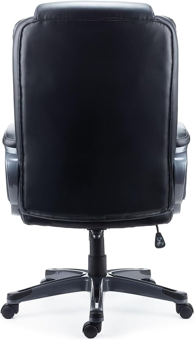 51S1a1ifDL._AC_SL1500_.jpg Staples Mcallum Ergonomic Manager & Executive Office Chair, Task Desk Swivel Chair with Wheels, Adjustable Height, Bonded Leather, Black