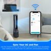 Midea 41-Inch Bladeless Tower Fan & HEPA Purifier, Smart WIFI Enabled, Remote, Blue, AMS150-PBW Midea 41-Inch Bladeless Tower Fan & HEPA Purifier, Smart WIFI Enabled, Remote, Blue, AMS150-PBW