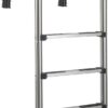 IRONMAX Swimming Pool Ladder, 4-Step Stainless Steel Pool Stairs for Inground Pools, Non-Slip Pedals, 440 LBS Weight Capacity, Easy Installation for Gym & Water Park