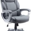 STAPLES Mcallum Bonded Leather Managers Chair Gray