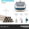 Hayward Pool Vac XL Suction Pool Cleaner (Pool Vacuum for Inground Pools) Automatic In Ground Pool Vacuum for Gunite Pools up to 20 x 40 ft, W32025ADC
