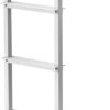 VEVOR Removable Dock Ladder 5 Steps, 500lbs Heavy-Duty, Thickened 6063 Aluminum Alloy with Textured Nonslip Step & Mat, Weather-Ready & Quick Detach for Dock, Boat, Pool, Fishing