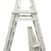 Confer Plastics 7100X Evolution 48" to 54" Adjustable A Frame Above Ground Swimming Pool Entry Ladder with Flip Up and Locking Section for Safety Confer Plastics 7100X Evolution 48" to 54" Adjustable A Frame Above Ground Swimming Pool Entry Ladder with Flip Up and Locking Section for Safety