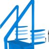 Aqua Select Anti-Slip in-Pool Steps | Blue | for Above Ground Swimming Pools | Can Mount to Decks 48" to 54" H | Safety Stairs Capacity Up to 350 lbs Aqua Select Anti-Slip in-Pool Steps | Blue | for Above Ground Swimming Pools | Can Mount to Decks 48" to 54" H | Safety Stairs Capacity Up to 350 lbs