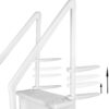 Aqua Select Anti-Slip in-Pool Steps | White | for Above Ground Swimming Pools | Can Mount to Decks 48" to 54" H | Safety Stairs Capacity Up to 350 lbs