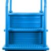 Aqua Select Anti-Slip in-Pool Steps | Blue | for Above Ground Swimming Pools | Can Mount to Decks 48" to 54" H | Safety Stairs Capacity Up to 350 lbs Aqua Select Anti-Slip in-Pool Steps | Blue | for Above Ground Swimming Pools | Can Mount to Decks 48" to 54" H | Safety Stairs Capacity Up to 350 lbs