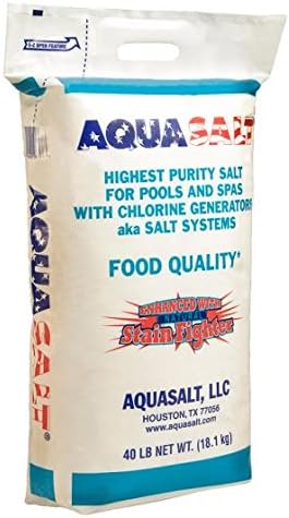 Chlorine Generator Salt for Swimming Pools - Qty. 6 (40 Lb. Bag)