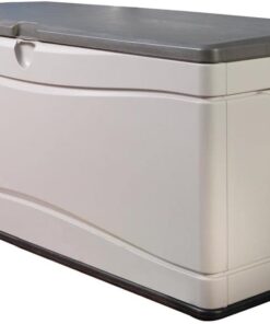 LIFETIME 60012 Extra Large Deck Box, 130 Gallon, Desert Sand/Brown